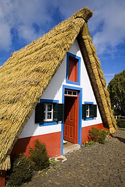 Thatched farmhouse in Santana, Madeira, Portugal