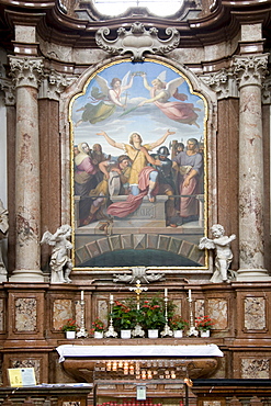 Side altar in Convent St. Florian, St. Florian, Upper Austria, Austria