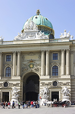 Michaelertrakt at Michaelerplatz Square, Hofburg Imperial Palace, Vienna, Austria, Europe