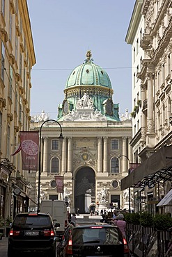 Hofburg Palace and Kohlmarkt, 1st. District, Vienna, Austria, Europe