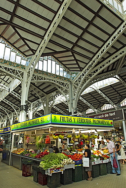 Central market in the city of Valencia, Spain, Europe