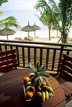 View from a balcony at hotel Heritage, Mauritius island, Africa