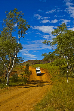 4WD vehicle on a dirt road in the Bungle Bungle, Purnululu National Park, Australia