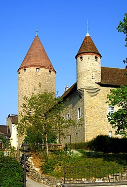 Tower, castle Bulle, Fribourg, Switzerland