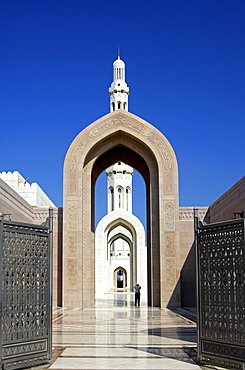 Entrance, Sultan Qaboos Mosque, Muscat, Sultanate of Oman