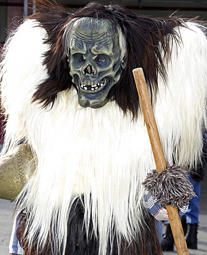 Tschaeggaetae, Carnival masks, Wiler, Loetschental, Valais, Switzerland