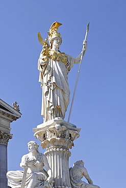 Palas Athene Monument in front of the Parliament, Vienna, Austria, Europe