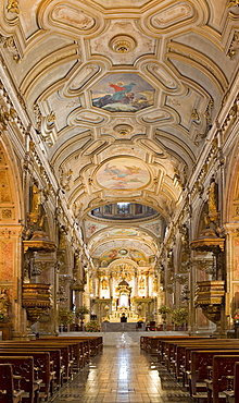 Cathedral interior, Santiago de Chile, Chile, South America