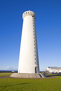 Garï£¿skagi Lighthouse, tallest in Iceland, Garï£¿ur, Iceland, Atlantic Ocean