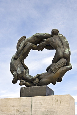 Bronze sculpture in Vigeland Sculpture Park at Frogner Park, Oslo, Norway, Scandinavia, Europe