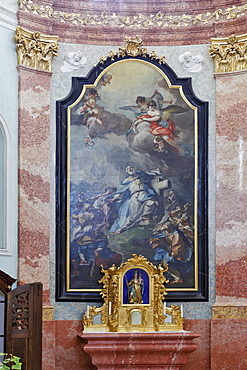 Altar and Turkish Madonna, Mariazell Cloister, Klein-Mariazell, Triestingtal (Triesting Valley), Lower Austria, Austria, Europe