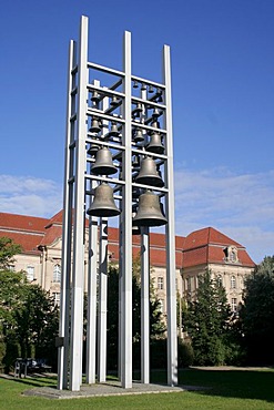 Bell tower at the location of the torn off garrison church, Potsdam, Brandenburg, Germany