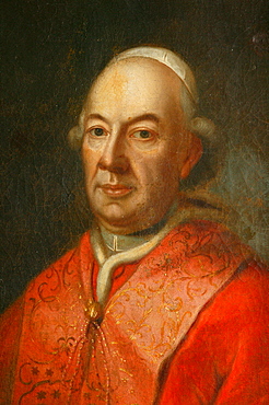 Painting of Pope Pius VI., museum of local history, Altoetting, Bavaria, Germany