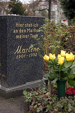 Grave of Marlene Dietrich in Berlin, Germany