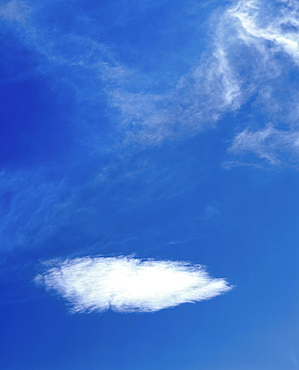 Cirrus cloud in a blue sky