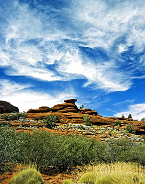 Natural amphitheatre in Alice Springs, Northern Territory, Australia