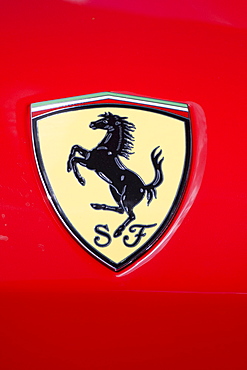 Ferrari logo, Jim Clark Revival Historic Grand Prix 2008, Hockenheim, Baden-Wuerttemberg, Germany, Europe