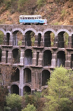 Narrow gauge railway from Kalka to Simla, Himachal Pradesh, India