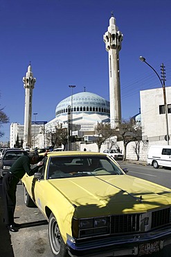 King Abdullah Mosque, in the Al-Abdali district, Amman, Jordan