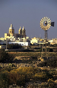 Wind wheel, Santa Maria church, Dingli, Malta