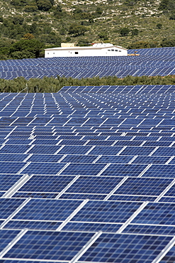 ESP, Spain, Beneixama: Solar power station, built by the german City-Solar-Group