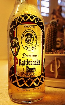 USA, United States of America, Arizona: Rattlesnake Beer brand in Arizona.