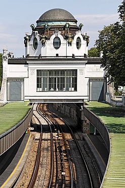 Court pavillon Hietzing, imperial urban railway station, Schoenbrunn, Vienna, Austria