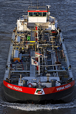 Oil vessel Vopak Pascal, Rhine harbour Duisburg, NRW, Germany