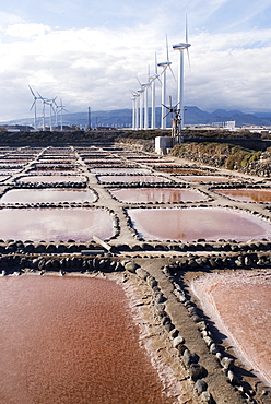 Las Salinas de Tenefe Salinen, Pozo Izquierdo, Santa Lucia, Gran Canaria, Canary Islands, Atlantic Ocean, Spain