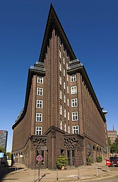 Chilehaus in downtown Hamburg, Germany