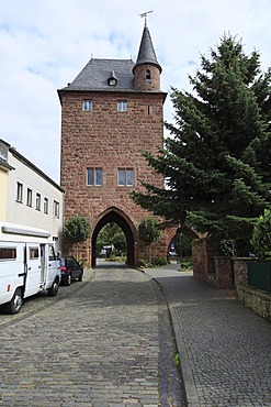 Center of Nideggen with remains of the castle Nideggen, North Rhine-Westphalia, Germany