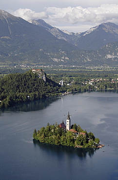 Island with Assumption of Mary's Pilgrimage Church, Bled, Slovenia