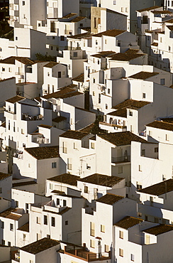 White buildings of Casares, Malaga Province, Andalusia, Spain