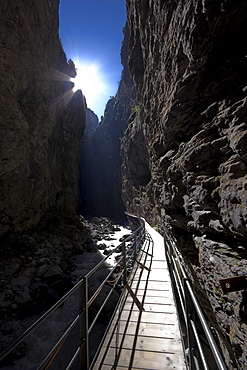 Grindelwald glacier canyon, Bernese Oberland, Berne, Switzerland