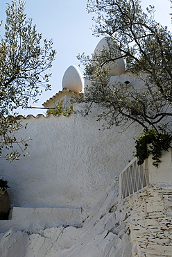 Garden at the home of surrealist painter Salvador Dali and his wife Gala in Port Lligat, Girona Province, Spain