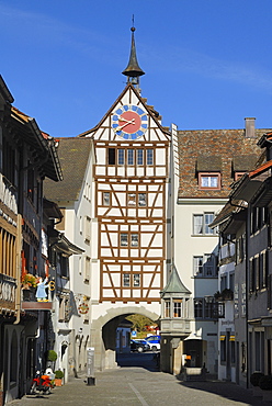 Gate, Stein am Rhein, Schaffhausen Canton, Switzerland, Europe