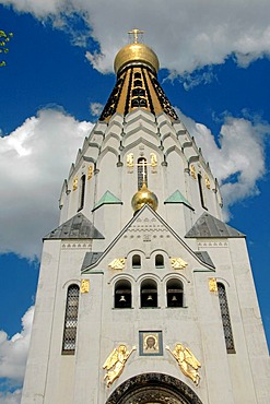 1813 set up the Battle of the Nations the Russian memory church in Leipzig, for the memory the fallen at Leipzig, Germany