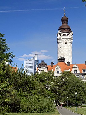 The new city hall in Leipzig