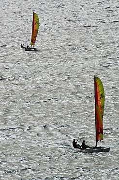 Two catamarans, Fuerteventura, Canary Islands, Spain