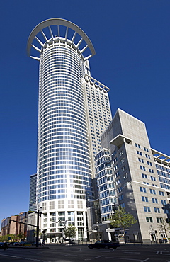 Westendstrasse, also known as Westendtower, Westend Tower, headquarters of DZ Bank, Frankfurt am Main, Hesse, Germany, Europe