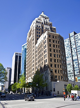 Vancouver Marine Building on Granville Street, Vancouver, British Columbia, Canada, North America