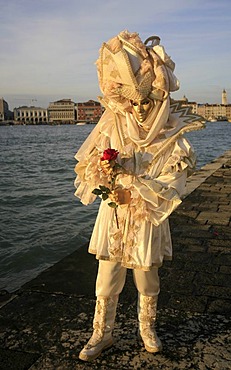 Portrait, Carnival in Venice, Person wearing mask Venice, Veneto, Italy