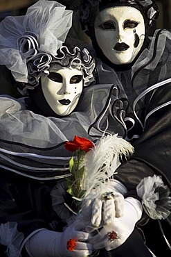 Portrait, Carnival in Venice, Person wearing mask Venice, Veneto, Italy