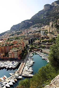 View on Monaco with harbor