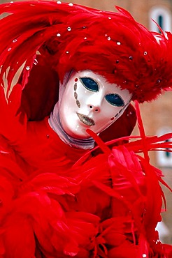 Person wearing mask, Carnival in Venice, Venice, Italy, Europe