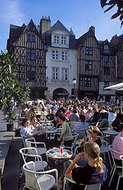 Place Plumereau in Tours Indre et Loire France