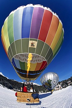 Arosa balloon festival, Grisons, Switzerland