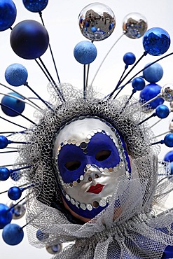 Mask, Venetian week, Nuremberg, Middle Franconia, Bavaria, Germany, Europe