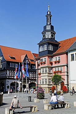 Town Hall on Marktplatz Square, Eisenach, Thuringia, Germany, Europe