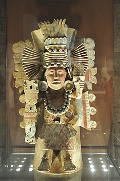 Pre-Columbian museum piece, Museo Nacional de Antropologia, National Museum of Anthropology, Mexico City, Mexico, North America